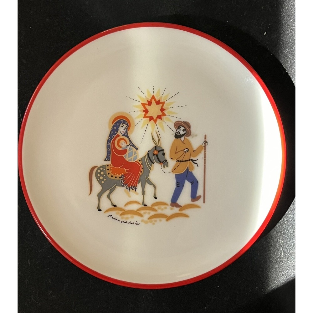 JKW Barbara Furstenhofer Mini Xmas Mary & Joseph Wall Hanger Bavaria W Germany